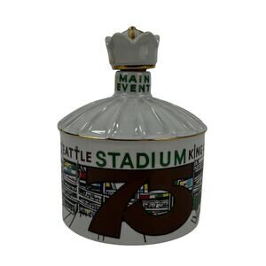 Seattle King Dome Stadium King County 75 Years Harvey Spirits Decanter 1974